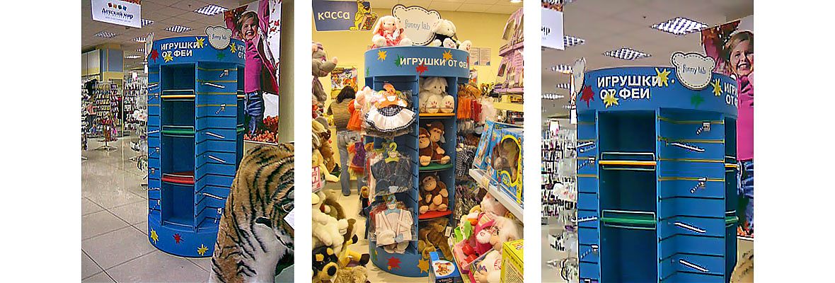 Стойки-стеллажи для выкладки продукции