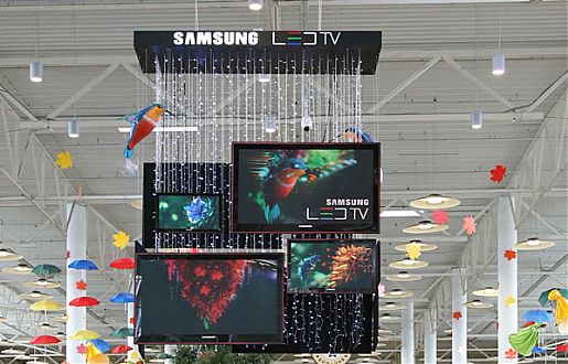 Имитация сверхтонких экранов  SAMSUNG